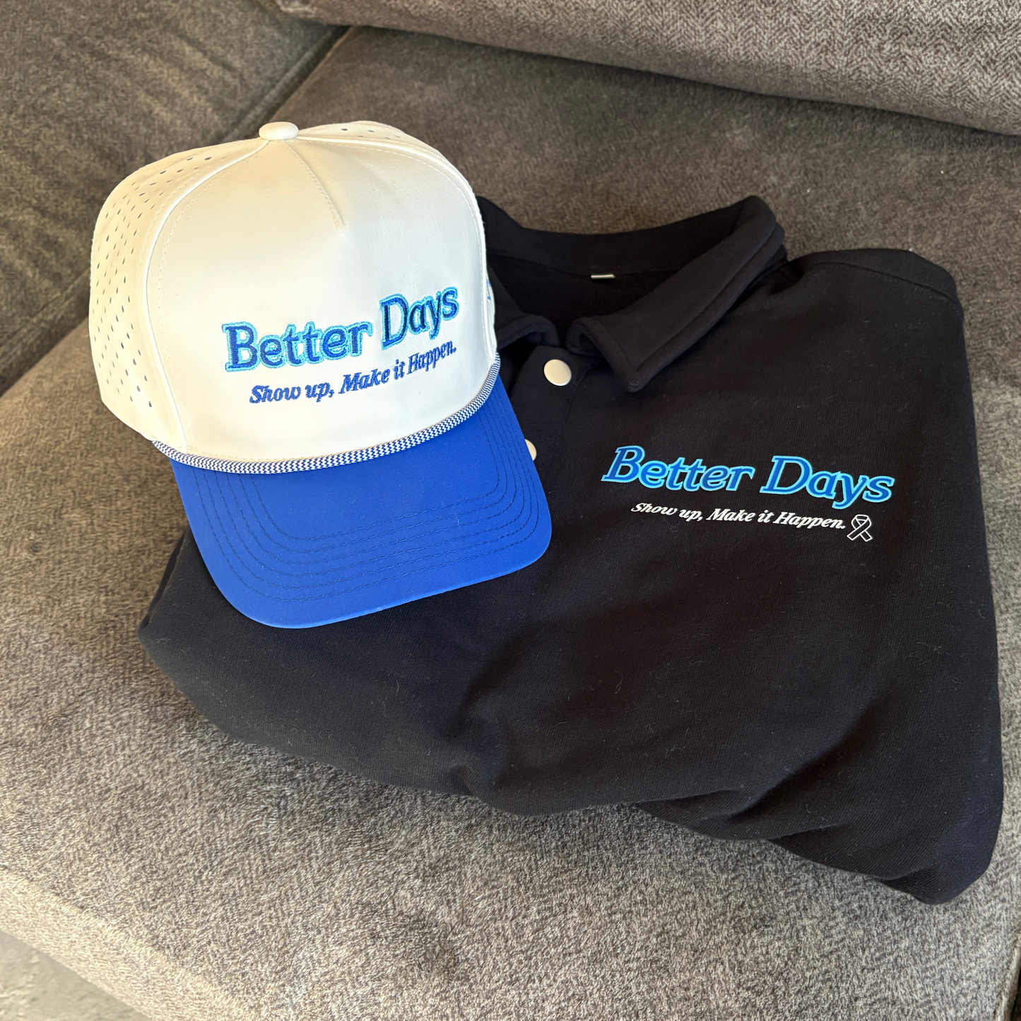 Show Up Heavyweight Polo Sweatshirt