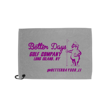 Better Days Golf Towel - Better Days Company Long Island: Roller Hockey & Golf Lifestyle Wear