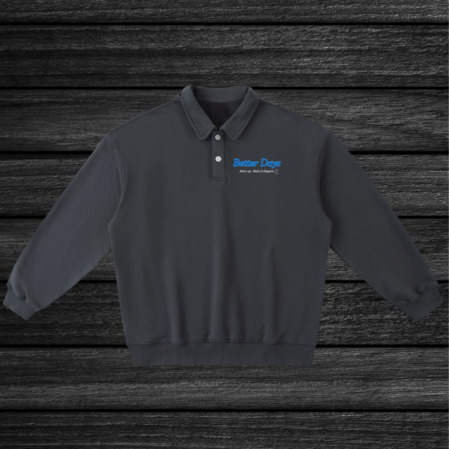 Show Up Heavyweight Polo Sweatshirt