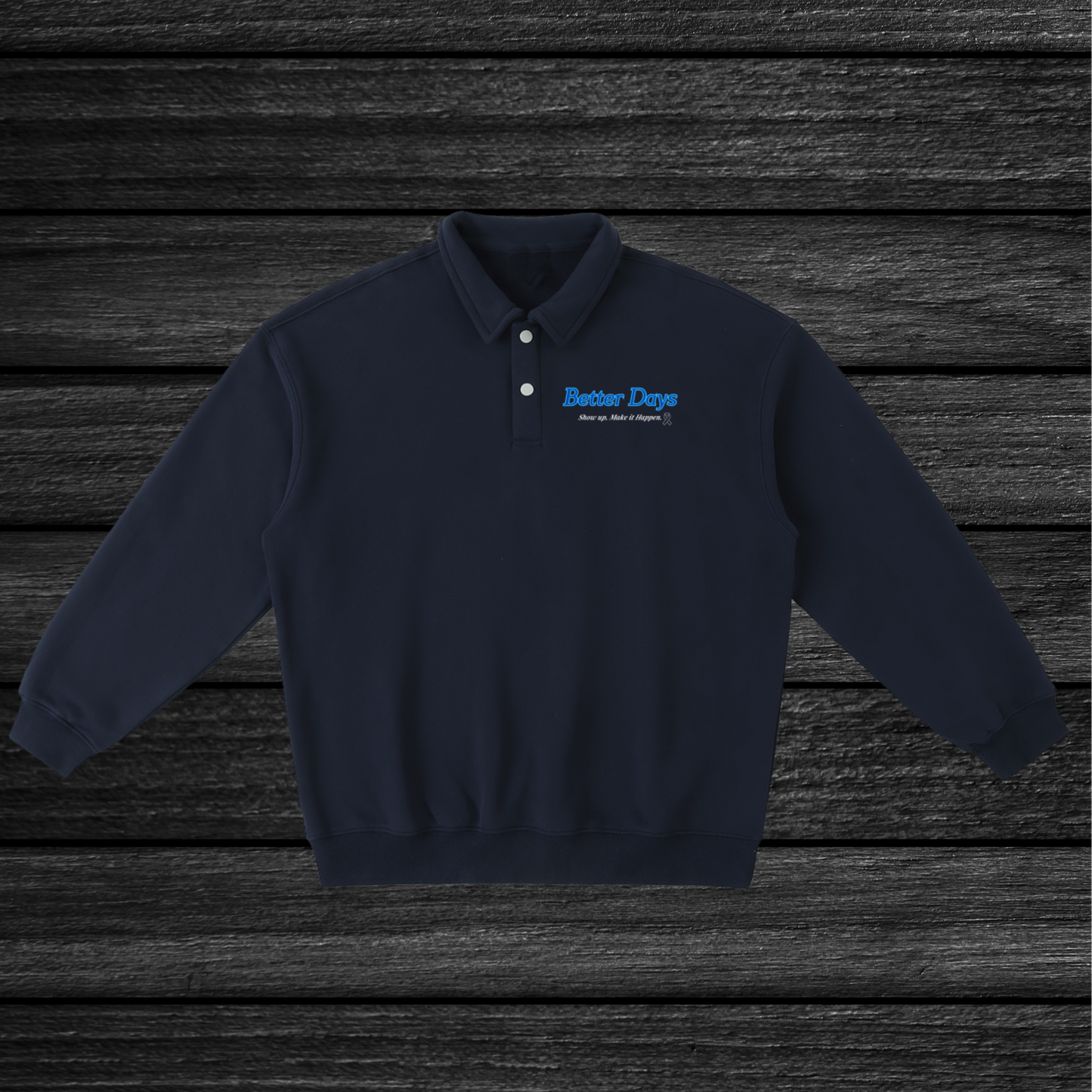 Show Up Heavyweight Polo Sweatshirt