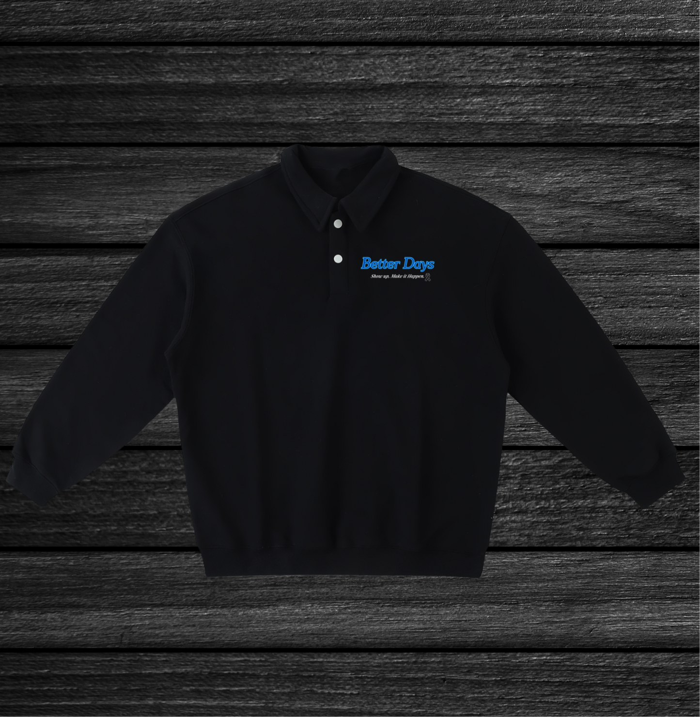 Show Up Heavyweight Polo Sweatshirt