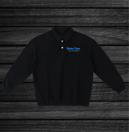 Show Up Heavyweight Polo Sweatshirt