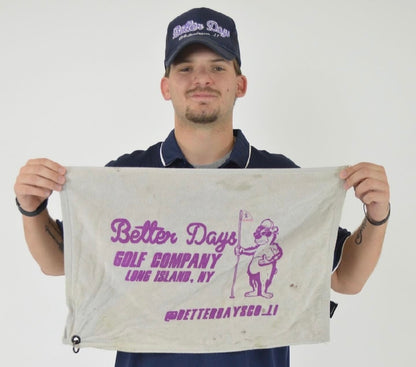 Better Days Golf Towel - Better Days Company Long Island: Roller Hockey & Golf Lifestyle Wear