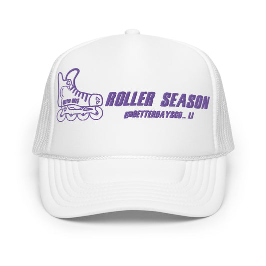 Roller Season Snapback Purple Stitch
